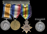 A Great War 1914-15 Trio awarded to Gunner W. Annett, Royal Artillery, comprising: 1914-15 Star (78319 Gnr. W. Annett, R.F.A.); British War and Victor...