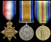 The Great War Casualty Trio awarded to Captain Godfrey Hugh St. Pierre Bunbury, 15th Ludhiana Sikhs, Indian Army, who was killed in action on 1 Februa...