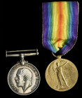 A Great War Pair awarded to Private Peter Simpson, 8th Canadian Infantry, Canadian Expeditionary Force, comprising: British War and Victory Medals (62...
