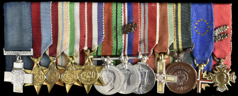 The Miniature George Cross Group of 12 awarded to Corporal Vivian ‘Bob’ Hollowda...