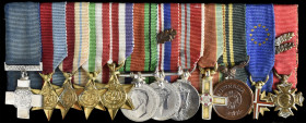 The Miniature George Cross Group of 12 awarded to Corporal Vivian ‘Bob’ Hollowday, Royal Air Force, awarded the George Cross for two separate occasion...