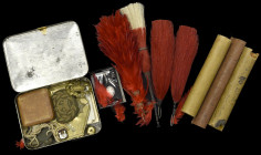 Miscellaneous Military Ephemera and Documents to A. H. Colwill, Coldstream Guards, comprising: a tobacco tin containing two named ID discs, a small gi...