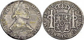 FERNANDO VII. Lima. 8 reales. 1810. JP. Busto grande