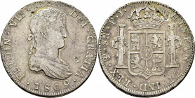 FERNANDO VII. Potosí. 8 reales. 1809. PJ. Tono