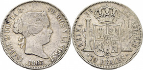 ISABEL II. Madrid. 10 reales. 1863