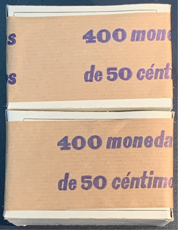 ESTADO ESPAÑOL. 50 céntimos. 1966*71. Dos cajas sin abrir de la FNMT. Cy17791 (8...