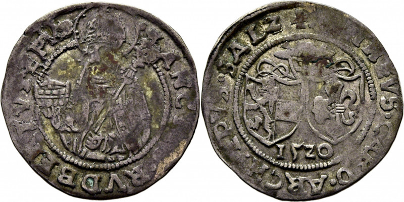 SALZBURGO. Mateo Carlos. San Rudoberto y escudos. Batzen. 1520. Prbszt258 vte. p...