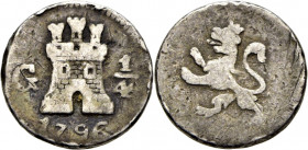 Guatemala. 1/4 de real. 1796. Escasa