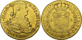 Guatemala. 8 escudos. 1794. M. Muy rara