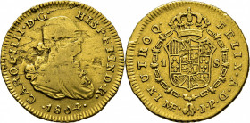 Lima. 1 escudo. 1804. JP. Rara
