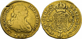 Lima. 1 escudo. 1807. JP. Rara
