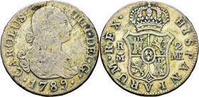 Madrid. 2 reales. 1789. MF