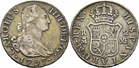 Madrid. 2 reales. 1797. MF