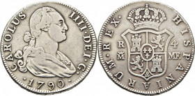 Madrid. 4 reales. 1790. MF. Muy rara
