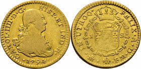 Méjico. 1 escudo. 1794. FM. Escasa