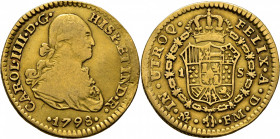Méjico. 1 escudo. 1798. FM. Muy rara