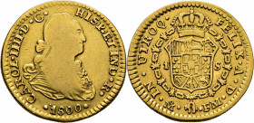 Méjico. 1 escudo. 1800. FM. Muy escasa