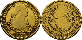 Méjico. 2 escudos. 1794. FM. Rara