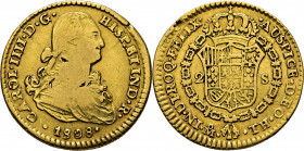 Méjico. 2 escudos. 1808. TH. Rara