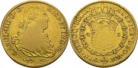 Méjico. 4 escudos. 1793. FM. Muy escasa