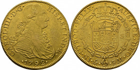 Méjico. 8 escudos. 1792. FM