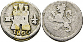 Nuevo Reino. 1/4 de real. 1800. Escasa