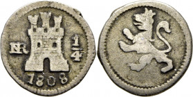 Nuevo Reino. 1/4 de real. 1808