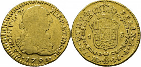Nuevo Reino. 1 escudo. 1791. JJ. Muy rara