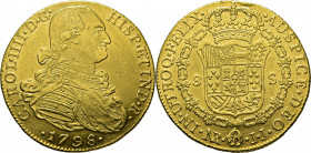 Nuevo Reino. 8 escudos. 1798. JJ