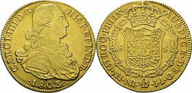 Nuevo Reino. 8 escudos. 1803. JJ