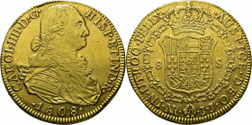 Nuevo Reino. 8 escudos. 1808. JJ