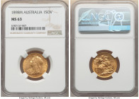 Victoria gold Sovereign 1898-M MS63 NGC, Melbourne mint, KM13. Only three grade higher. 

HID09801242017

© 2022 Heritage Auctions | All Rights Reserv...