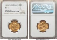 Victoria gold Sovereign 1899-M MS61 NGC, Melbourne mint, KM13. AGW 0.2355 oz. 

HID09801242017

© 2022 Heritage Auctions | All Rights Reserved