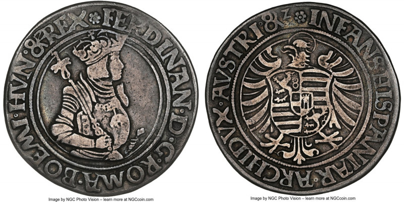 Ferdinand I Taler ND (1521-1564) VF25 NGC, Joachimstal mint, Dav-8039. From the ...