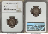 Newfoundland. Victoria 20 Cents 1870 XF40 NGC, London mint, KM4. 

HID09801242017

© 2022 Heritage Auctions | All Rights Reserved