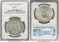 Republic Peso 1879-So MS63 NGC, Santiago mint, KM142.1. Concisely executed strike with reflective luster and mottled tone. 

HID09801242017

© 2022 He...