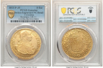 Ferdinand VII gold 8 Escudos 1813 P-JF UNC Details (Devices Engraved) PCGS, Popayan mint, KM66.2, Restrepo-128.11. AGW 0.7615 oz. From the GK Collecti...