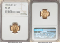 Republic gold 2 Pesos 1916 MS64 NGC, Philadelphia mint, KM17. An admirable example exuding ample shimmering brilliance. 

HID09801242017

© 2022 Herit...