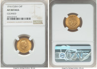 Republic gold 4 Pesos 1916 AU Details (Cleaned) NGC, Philadelphia mint, KM18. Two year type. AGW 0.1935 oz. 

HID09801242017

© 2022 Heritage Auctions...