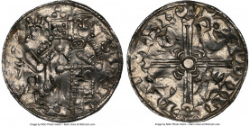 Svend II Estridsen Penny ND (1047-1075) AU Details (Peck Marked) NGC, Lund mint, Wulfet as moneyer, Hauberg-8. 19mm. 1.06gm. Viking Coinage. 

HID0980...