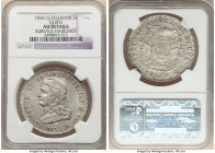 Republic 5 Francos 1858 QUITO-GJ AU Details (Surface Hairlines) NGC, Quito mint, KM39. Scarce one year type. 

HID09801242017

© 2022 Heritage Auction...