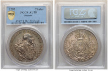 Prussia. Friedrich Wilhelm II Taler 1795-A AU58 PCGS, Berlin mint, KM361, Dav-2600. Olive-bronze and peach toning. 

HID09801242017

© 2022 Heritage A...