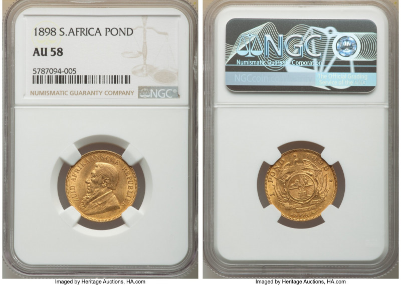 Republic gold Pond 1898 AU58 NGC, Pretoria mint, KM10.2. 

HID09801242017

© 202...