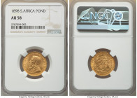 Republic gold Pond 1898 AU58 NGC, Pretoria mint, KM10.2. 

HID09801242017

© 2022 Heritage Auctions | All Rights Reserved