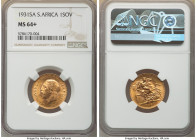 George V gold Sovereign 1931-SA MS64+ NGC, Pretoria mint, KM-A22. Allover pervasive rose mint bloom patina. 

HID09801242017

© 2022 Heritage Auctions...