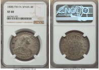 Charles IV 4 Reales 1808/7 M-FA XF40 NGC, Madrid mint, KM431.1 (unlisted overdate). 

HID09801242017

© 2022 Heritage Auctions | All Rights Reserved