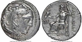 MACEDONIAN KINGDOM. Alexander III the Great (336-323 BC). AR drachm (17mm, 6h). NGC Choice AU. Posthumous issue of Mylasa, ca. 310-300 BC. Head of Her...