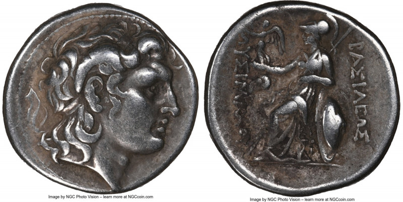 THRACIAN KINGDOM. Lysimachus (305-281 BC). AR tetradrachm (27mm, 5h). NGC VF. Al...