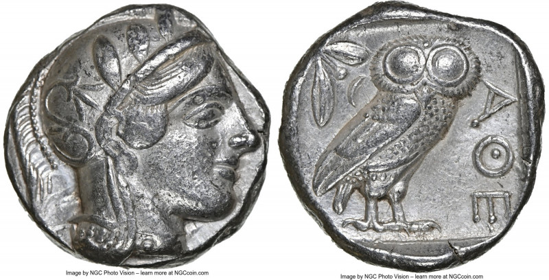 ATTICA. Athens. Ca. 440-404 BC. AR tetradrachm (23mm, 17.12 gm, 10h). NGC Choice...