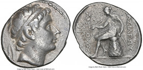 SELEUCID KINGDOM. Antiochus III the Great (222-187 BC). AR tetradrachm (31mm, 12h). NGC VF. Antioch on the Orontes, 1st series, 223-211/10 BC. Diademe...
